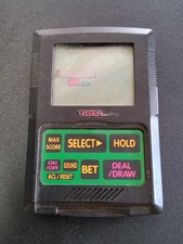 Vtg 1993 Tiger Electronics Caesars Palace Poker LCD Handheld Game Missing Cover