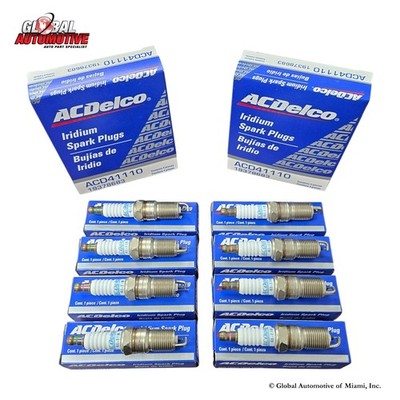 8pcs AC Delco 41-110 Iridium Spark Plugs for GMC 4.8L 5.3L 5.7L 6.0L 6.2L 7.0L