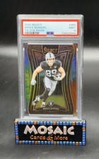 2024 SELECT BROCK BOWERS PSA 9 MINT #383 ROOKIE SUITE TIE-DYE PRIZM RC SP /25