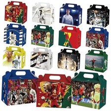 24Pack Soccer Party Gift Boxes - Supplies, Candy Totes Boxes for Kids - Paper