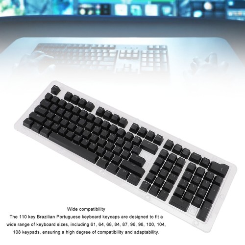 Portuguese Keyboard Keycaps 110 Keys Keyboard Keycaps Comfortable Backlight - Picture 20 of 24