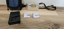 Sony Cyber-Shot DSC-T200 Digital Camera Touch Screen Silver W/Charg 2 Battery