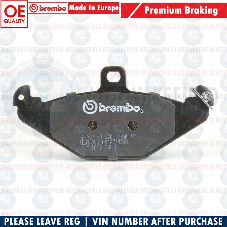 JUEGO PASTILLAS FRENO TRASERO BREMBO PARA LOTUS ELISE EXIGE VAUXHALL VX220 TESLA ROADSTER Foto 3 de 3