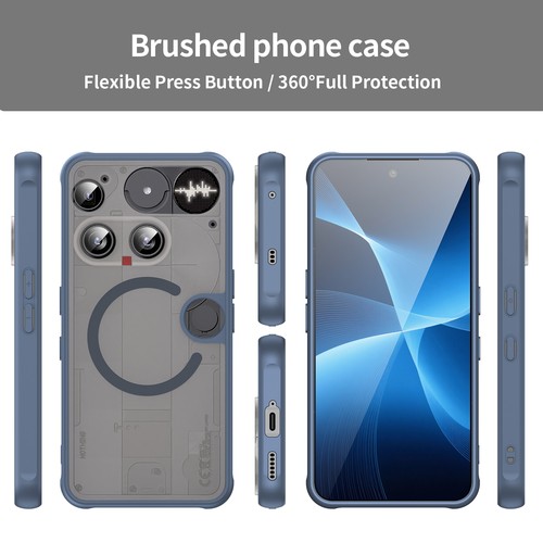 Pour Rien Téléphone (3), Coque Téléphone Luxe Slim Souple Pare-chocs Panneau Semi Transparent - Photo 9 sur 21