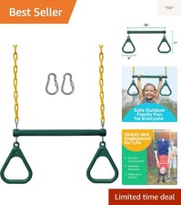 Swing Sets for Backyard, Monkey Bars  Swingset Accessories - Set Includes 18...
