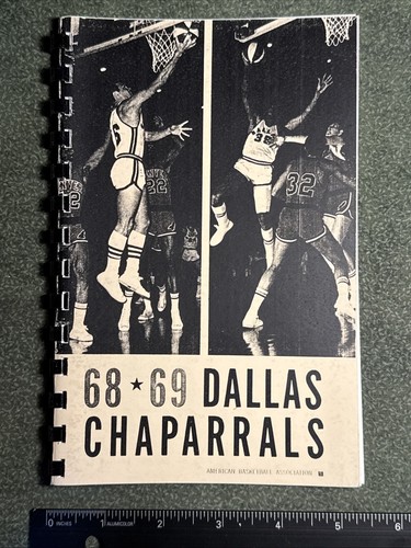 1968 1969 Dallas Chaparrals ABA NBA Basketball Team Media Guide Presse Spurs - Bild 1 von 6