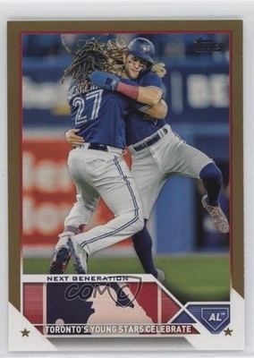 2023 Topps Series 1 Checklist Gold /2023 Vladimir Guerrero Jr Bo Bichette 0q3