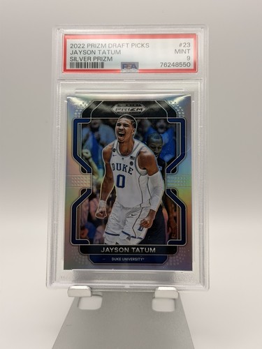 Panini 2022 Prizm Draft Picks Jayson Tatum #23 Silver Prizm PSA 9 Duke NCAA