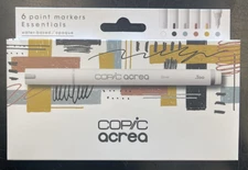 Copic Acrea Paint Markers - Essentials Colors, Set of 6