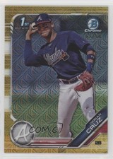 2019 Bowman Chrome Prospects Mega Box Gold Mojo Refractor 13/50 Derian Cruz e6p