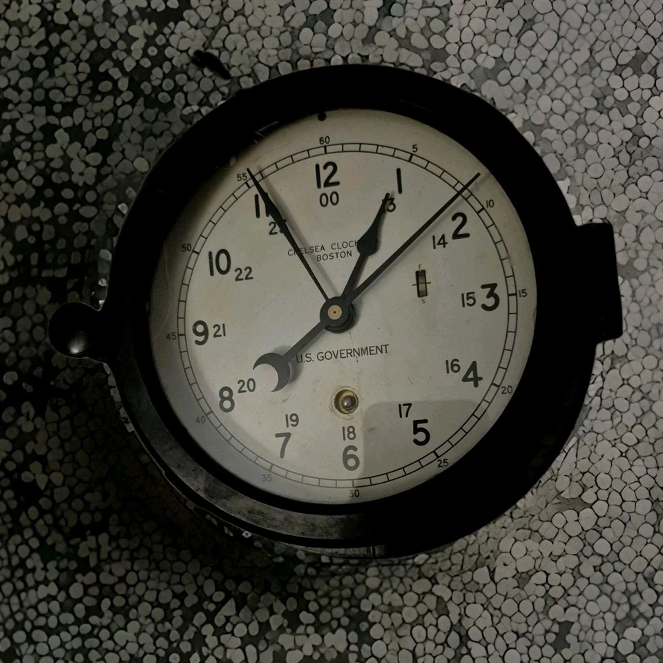 RELOJ CHELSEA🕰️ Co. Gobierno de EE. UU. 6" con cuerda de llave, ⭐¡TODAS LAS PIEZAS ORIGINALES FUNCIONAN!⭐ Foto 3 de 4