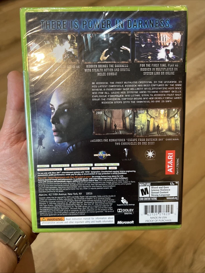 The Chronicles of Riddick Assault on Dark Athena Xbox 360 Brand New & Sealed! - Image 4 of 4