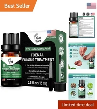 Toenail Softener & Fungus Relief - 0.5 Fl Oz Nail Growth Treatment Made in USA