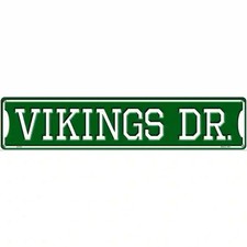 Vikings Dr Novelty Metal Street Sign
