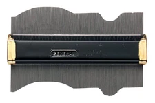 General Tools 837 Durable Plastic & Stainless Steel Contour Gauge 6 x 3-1/2 in.