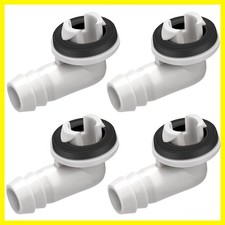 Air Conditioner AC Drain Hose Connector 4 Pcs 3/5 Inch Portable Air Condition...