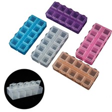 10 Grid Storage Box for Jewelry Screws and Nail Art Supplies Organization