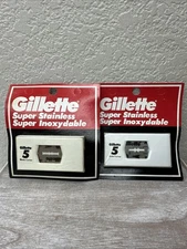 Vtg Gillette Super Stainless Inoxydable Blades Refill 10 pk 1991 NEW FAST SHIP!