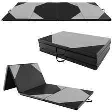 10' x 4' x 2" Folding Exercise Mat w/ Carrying Handles Hook  Loop Fasteners