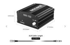 NEEWER NW-100 48V Phantom Power Supply with Adapter - NEEDS POWER CORD