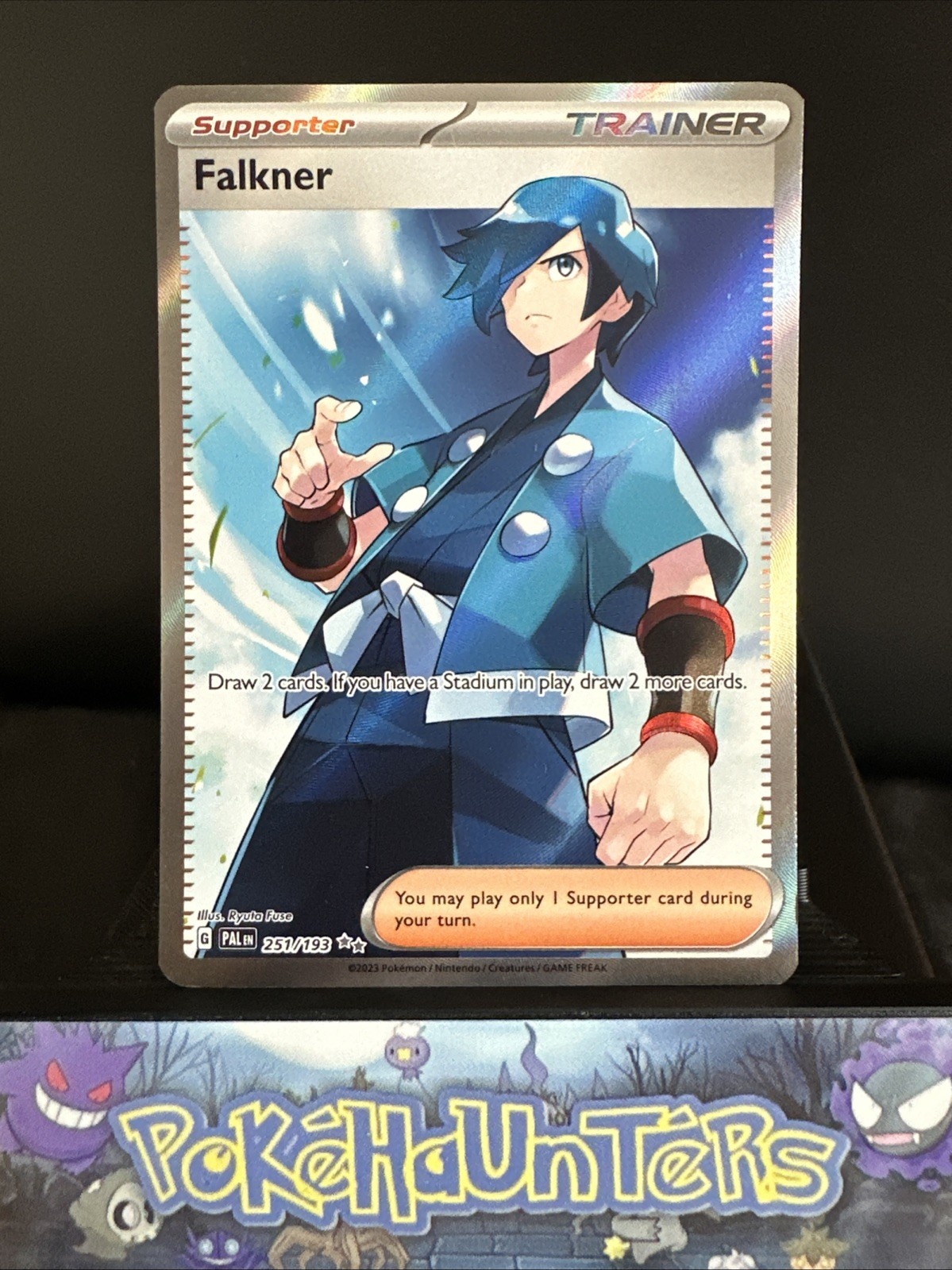 Pokemon Card Falkner 251/193 Ultra Rare Paldea Evolved Trainer NM