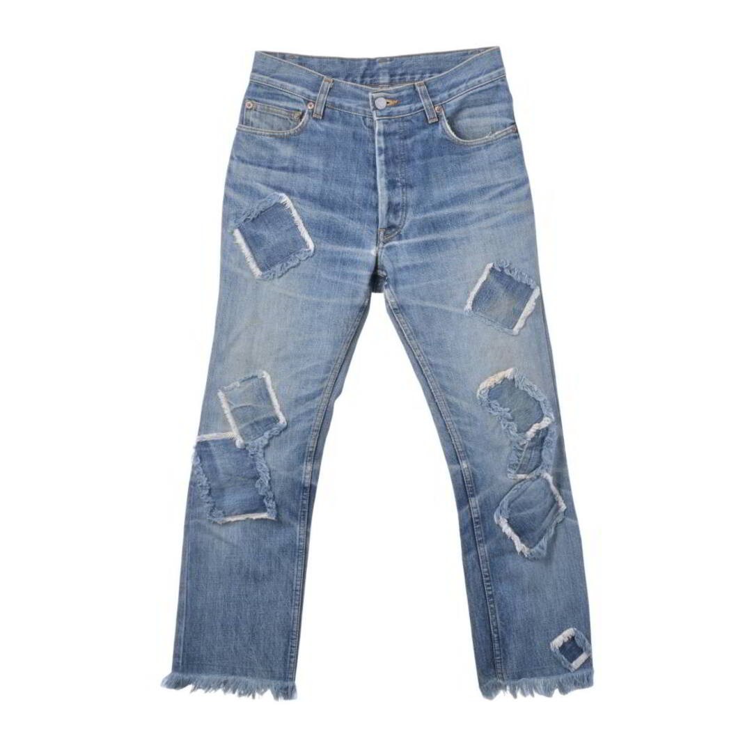HELMUT LANG Patchwork Cutoff Denim Pants Used CYH… - image 1
