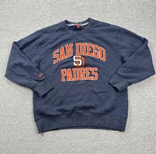 Mitchell & Ness San Diego Padres Sweatshirt Mens XL Blue Cooperstown Collection