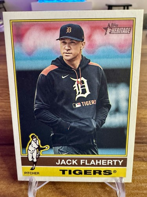 #ad 2025 Topps Heritage High Number Image Variation Jack Flaherty #661 SP Tigers $15.99