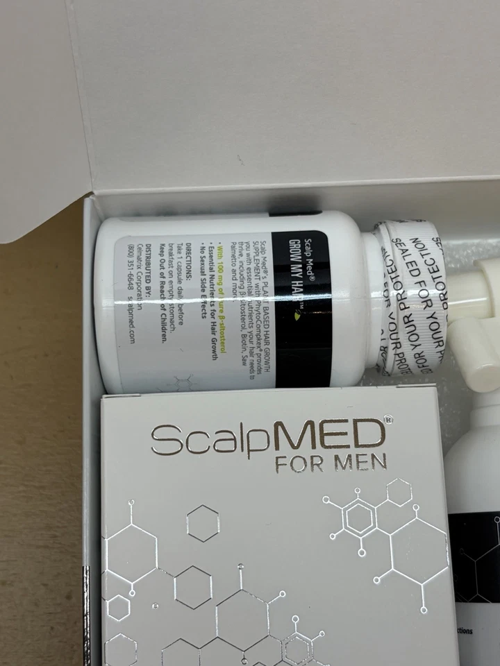 Nuevo sistema de re-crecimiento del cabello ScalpMed para hombres Vitadil-5A kit kit de re-crecimiento caducidad 22/02 Foto 4 de 4
