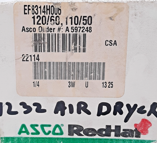 Asco EF8314H006 Solenoid Valve 120/60, 110/50 - Picture 2 of 5