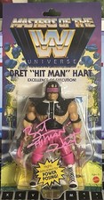Mattel Signed WWE Masters of the Universe Bret Hit Man Hart MOTU Autograph JSA