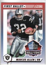 2024 Score Marcus Allen First Ballot HOF Insert card Las Vegas  L.A. Raiders