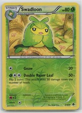 Swadloon 5/98 Uncommon Emerging Powers Pokemon Reverse Holo Lightly Played