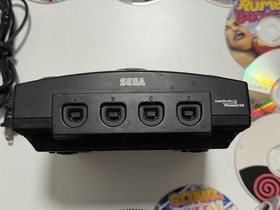 Sega Dreamcast Black Sports Console with Controllers And Games