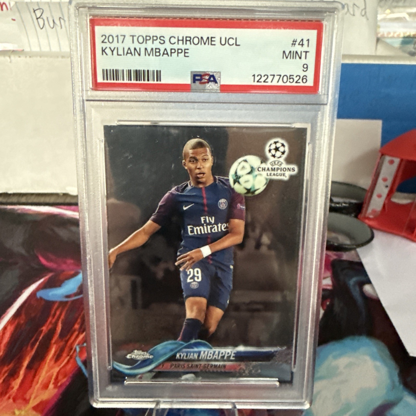 2017-18 Topps Chrome UEFA Champions League - Kylian Mbappe #41 (RC)