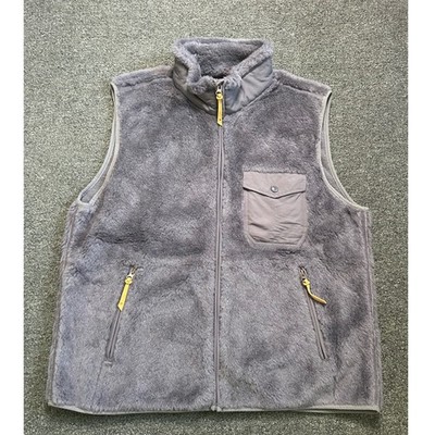 Best Made Co Wool Blend Sherpa Vest Gray Mens XL Full Zip Quiet Luxury Outdoors