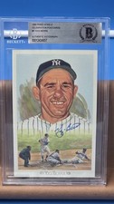 1989 YOGI BERRA Autograph Perez Steele Celebration Postcards BGS Auto Authentic