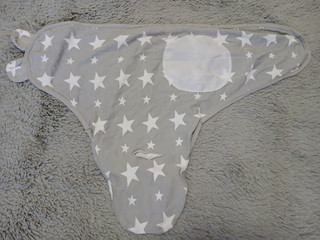 Neuwertig Baby Pucksack Schlafsack 0 3 Monate grau Sterne