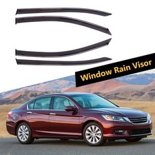 Window Visor Vent Shades Guards Deflectors For 13-17 Accord Sedan Polycarbonate