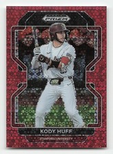 2022 Panini Prizm Draft Picks #PDP206 Kody Huff Red Donut Circles #/99