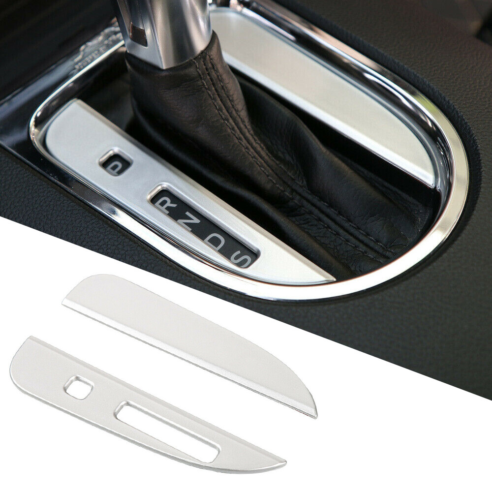 Gear Shift Panel Decor Cover Trim Frame for Ford Mustang 15+ Silver Accessories