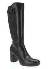 Womens 235240 ECCO Black Leather HydroMax Tal...