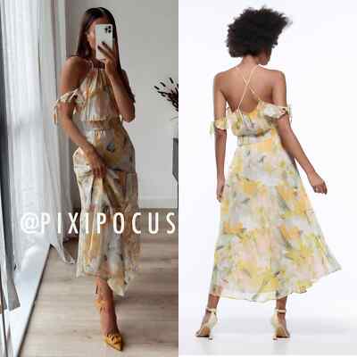 long chiffon dress woman brand Women's Chiffon Dress, A Line Summer Chiffon Dress 2638 Xiaolizi