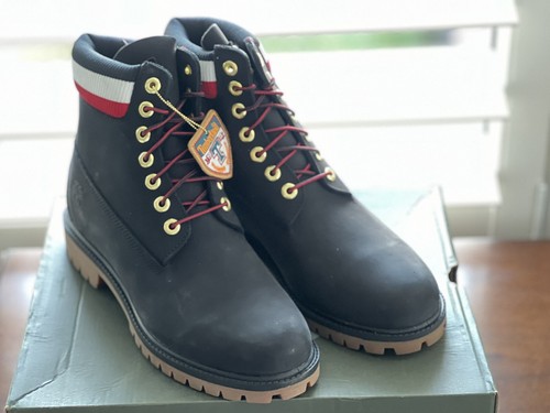 Timberland Men’s Heritage 6” Waterproof Boots Black Nubuck 8.5 M/M New with Box