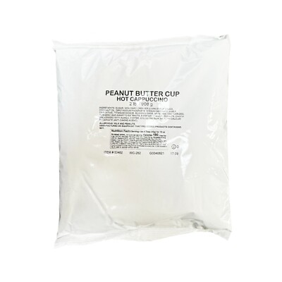 Peanut Butter Cup Hot Cappuccino Powdered Mix, 2lb Bag