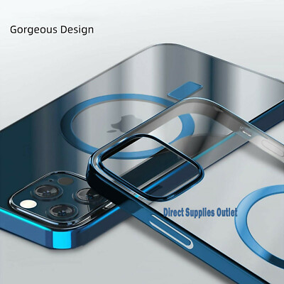 Hülle für Apple iPhone 16 15 14 13 12 Pro Max Stoßfest Magnet Silikon Cover