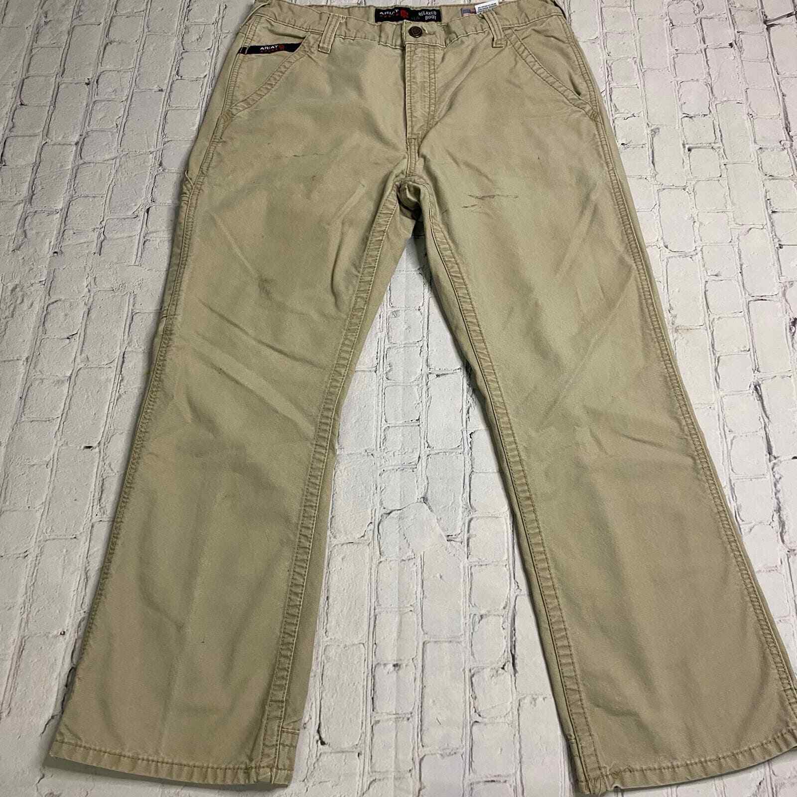 Mens Ariat M4 FR cargo pants ARC Rating 12.7 ATPV 34/30 workwear Boot