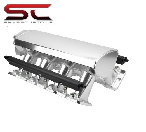 102mm LS1 SHEET METAL INTAKE FABRICATED TIG WELDED ALUMINUM W/FUEL RAILS - Picture 5 of 9