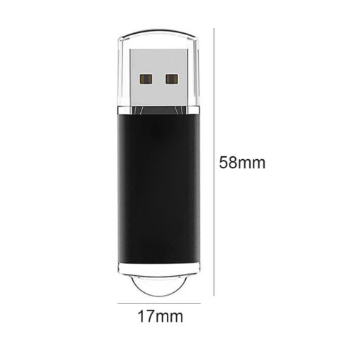 CW10029 High Speed USB 2.0 Flash Drive Clear Cap Thumb Drive (128MB Black) - Afbeelding 5 van 5