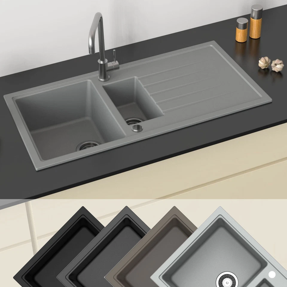 Einbauspüle Atlanta Spülbecken Granitspüle Küchenspüle Spüle von Sotech - Bild 2 von 4